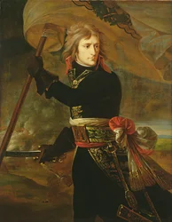 Napoleon I (1769-1821) Arcolen sillalla